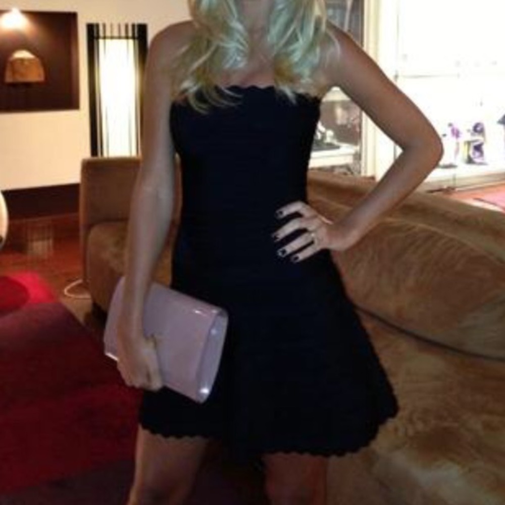 LBD Herve Leger fit and flare